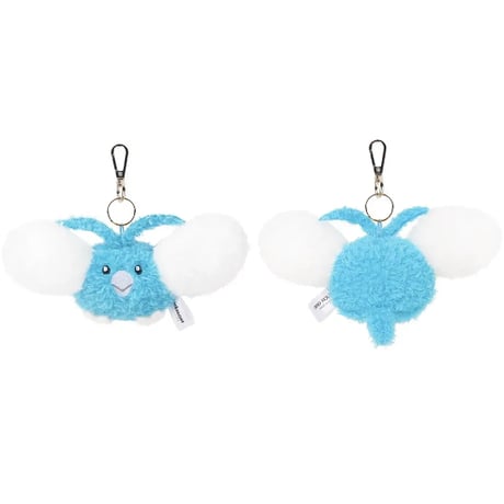 海外ポケモングッズ ポケモン × 3RD ROUND 韓国限定 ぺたんこぬいぐるみ 【バチュル・チルット・ナゾノクサ・コラッタ・コダック】