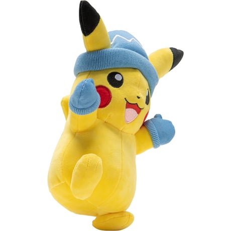 海外ポケモングッズ Jazwares クリスマスぬいぐるみ 【ピカチュウ／8インチ・約20cm】