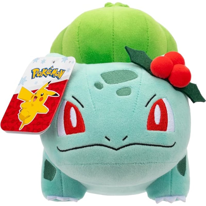 ポケモン　フシギダネ　ぬいぐるみ　クリスマス　202512181134 海外ポケモングッズ Jazwares クリスマスぬいぐるみ 【フシギダネ／8