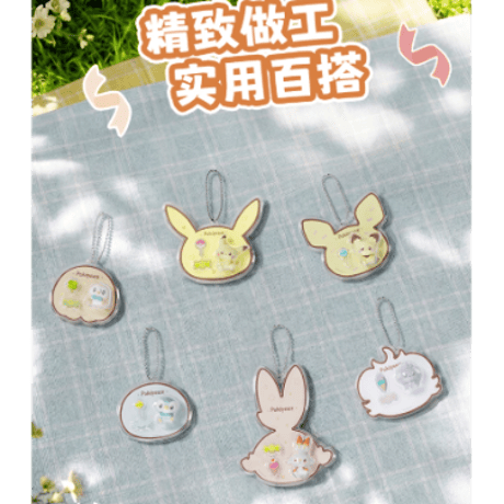 【中国限定】 ポケモン ポケピース 夢見る出会い クリアマスコットチャーム【全6種コンプリート】