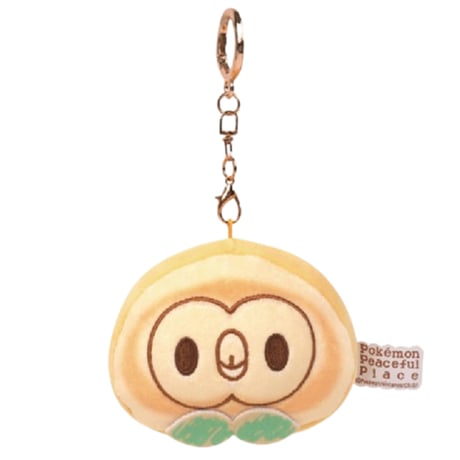 海外ポケモングッズ ポケモン × 3RD ROUND 韓国 ポケピース パンケーキ風 キーリング 【ピカチュウ・モクロー・ポッチャマ・ゴンベ】