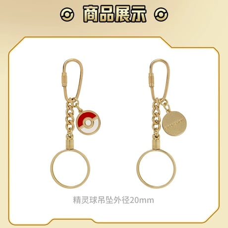 【外装破損の場合がございます】 中国限定 ポケモン 30周年記念シリーズ メタルコイン用ホルダーチャーム
