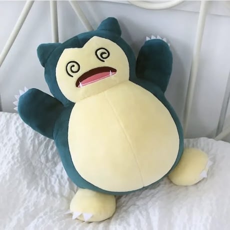 海外ポケモングッズ ポケモン × NOORI PLUS 韓国限定 ちからつきたカビゴン ぬいぐるみ