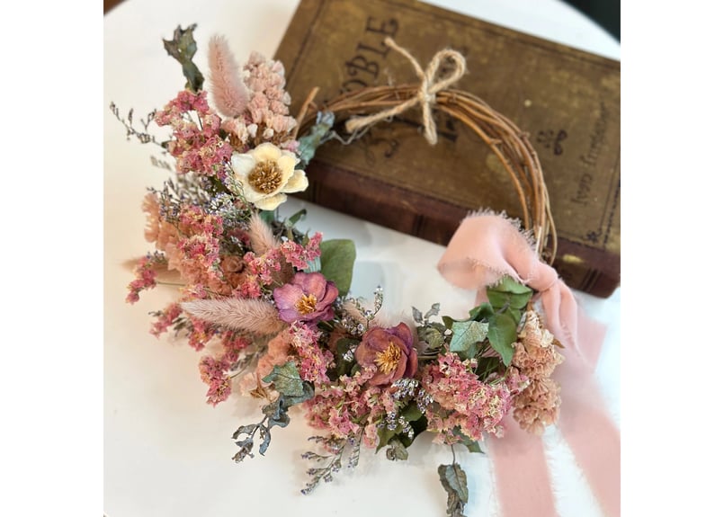 chika's♪shop様 【 order 】ドライフラワー リース ドライフラワーリース S】 | flowershop KAIKA