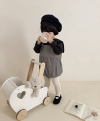 【即納】 check suspender rompers