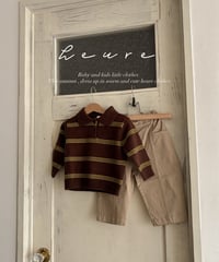 【即納】 daily pants ( brown / beige )