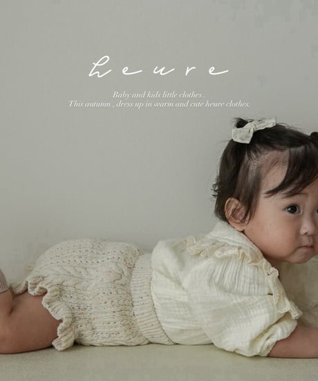 再入荷 【即納】 knit frilled hem bloomer ( ivory / pink )