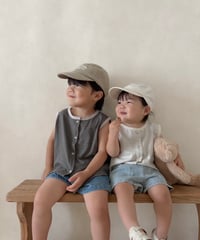 【即納】 border tanktop