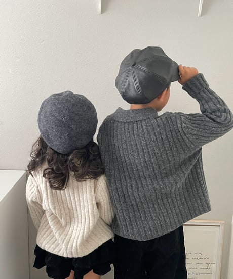 【即納】 zipper knit
