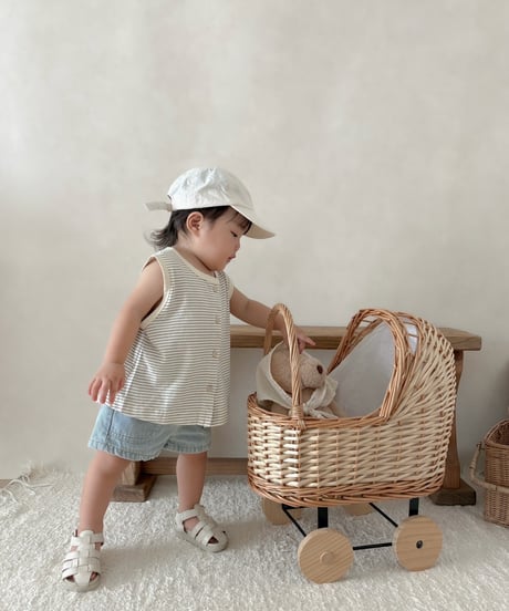 【即納】 short denim pants
