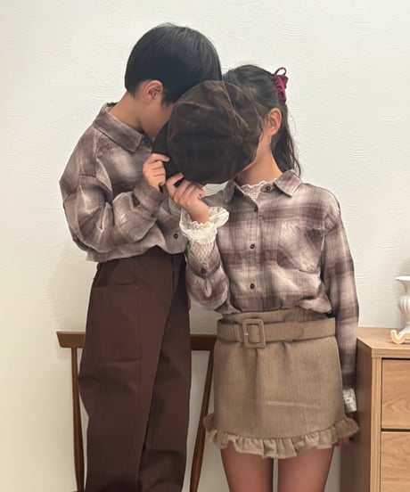【即納】 daily pants ( brown / beige )