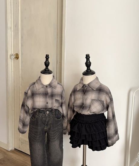 【即納】 black frill mini skirt
