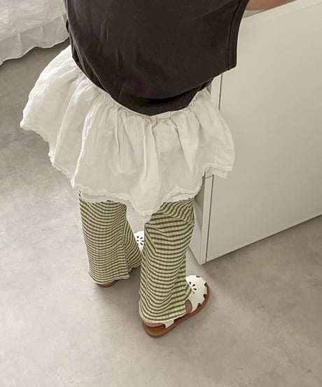 【即納】mellow line pants ( green / black )