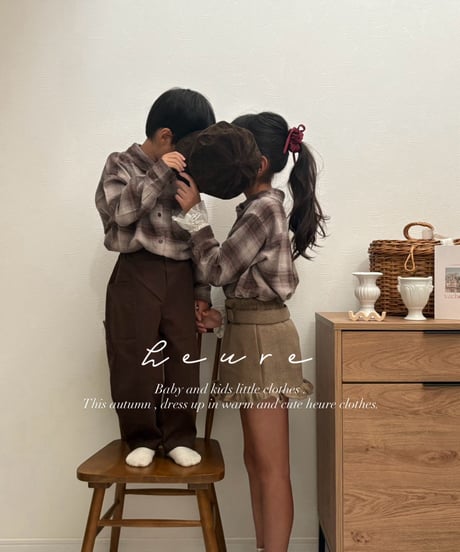 【即納】 daily pants ( brown / beige )