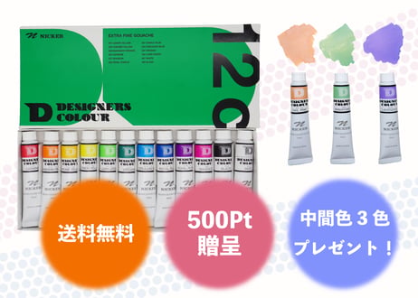 【送料無料・3色特典付き・500pt付与】　デザイナースカラー20ML　12色セット　【期間限定キャンペーン】