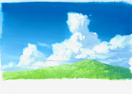 ①【2026年11月28日(土)10:00~12:30　　　一般：高校1年生以上】　 　　　　　  　『背景美術の描き方』ワークショップ　空と雲と丘を描く  スタジオジブリ美術監督／西川洋一