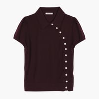 Birdie Sweater Burgundy / Sandy Liang