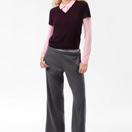 Lottie Sweater Burgundy Pink / Sandy Liang