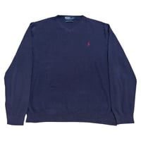 Polo Ralph Lauren V-Neck One Point Pony Cotton Knit 2