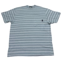 Stussy ボーダーポケットTee (黒タグ)