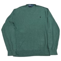 Polo Ralph Lauren V-Neck One Point Pony Cotton Knit 3