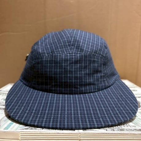 geek Recycled Plaid Long Bill Cap x IN_PUT_OUT Pins Set