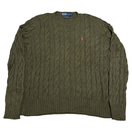 Polo Ralph Lauren One Point Pony Cotton ケーブル Knit 2