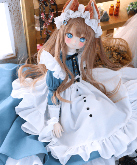受注生産予約枠『ナナイロテントウ』ロイヤル・ヴィクトリアンメイド PEKO体専用Ver.＋ラペオニア限定 狐耳カチューシャ  **お届け目安:4か月後以降