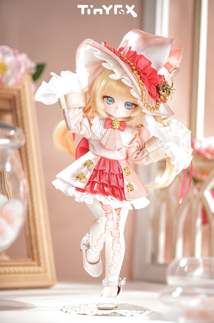 脚先の詩】 シルクハイヒール ピンクPink 1/6スケール対応 *TinyFox 花