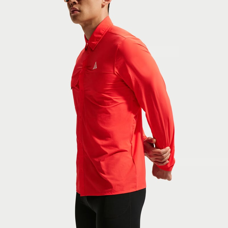 ACG ボタンアップ ロングスリーブ トレイルランニング トップス