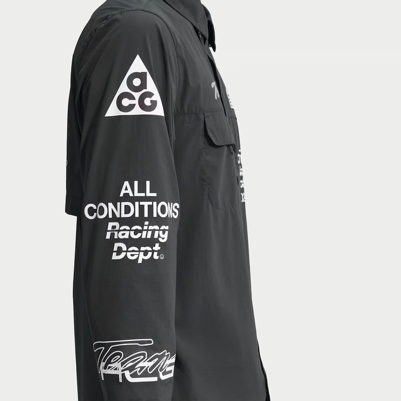 ACG ボタンアップ ロングスリーブ グラフィック トレイルランニング