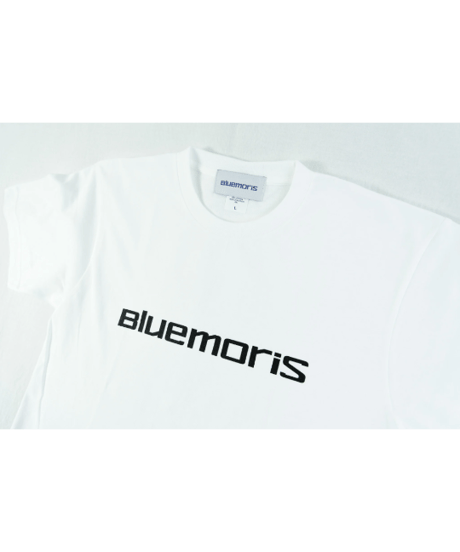 BLUEMORIS 半袖コットンTシャツ WT/BK