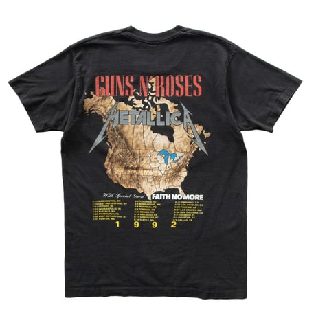 GUNS N’ ROSES × METALLICA × FAITH NO MORE 1992 TOUR FRUIT OF THE LOOM LARGE 7610