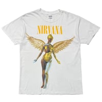 NIRVANA Y2K IN UTERO WHITE GILDAN FITS XL 3475
