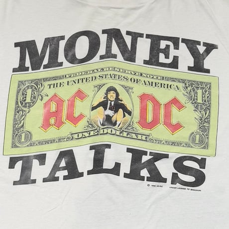 AC/DC MONEY TALKS WORLD TOUR 1990/91  WHITE BROCKUM XL 2306