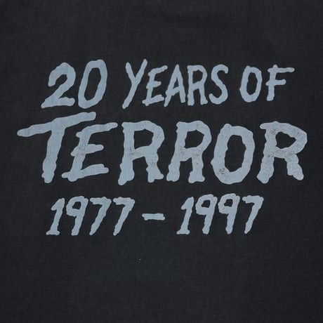 MISFITS 20 YEARS OF TERROR 1977-1997 SLEEVELESS ALL SPORT LARGE 1771