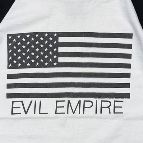 RAGE AGAINST THE MACHINE EVIL EMPIRE AMERICAN FLAG RAGLAN GIANT XL 2791