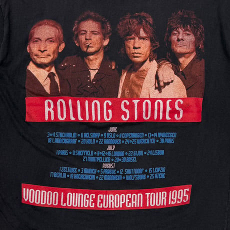 THE ROLLING STONES PURPLE SPIKE TONGUE VOODOO LOUNGE EUROPEAN TOUR 1995 BOOTLEG FITS XL 1494