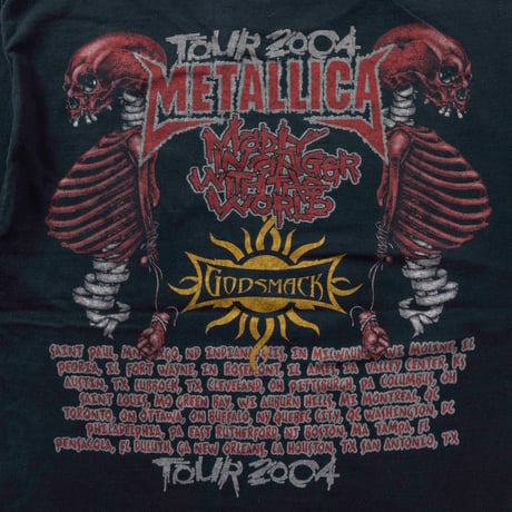 METALLICA 2004 PUSHEAD MADLY IN ANGER WITH THE WORLD FOTL LARGE 9321