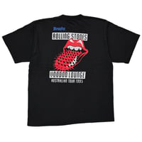 THE ROLLING STONES BACK SPIKE TONGUE VOODOO CREW BLACK BROCKUM XL 2096