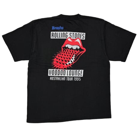 THE ROLLING STONES BACK SPIKE TONGUE VOODOO CREW BLACK BROCKUM XL 2096