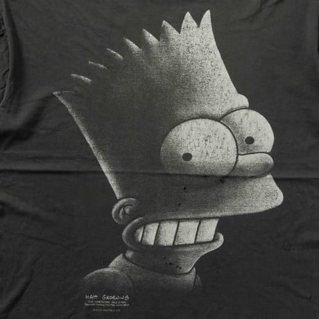 THE SIMPSONS BART MONOCHROME BIG FACE FITS XL 0495