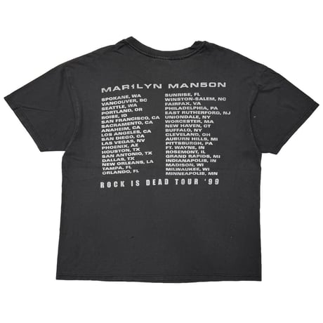 MARILYN MANSON ROCK IS DEAD TOUR 1999 FITS XL 7455