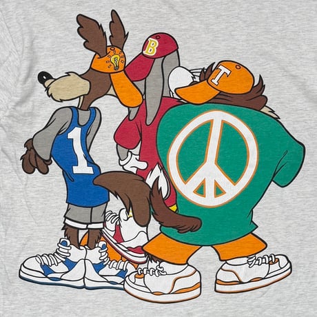 LOONEY TUNES 1993 TAZ & BUNNY & COYOTE ASH GREY FITS LARGE 5770