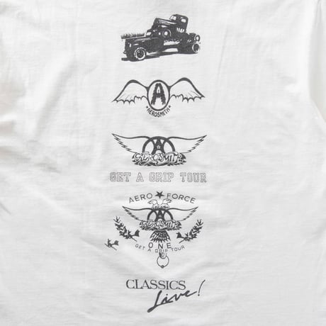 AEROSMITH MAKIN HEART FLAMING WING WHITE GIANT BY TEEJAYS LARGE 1644