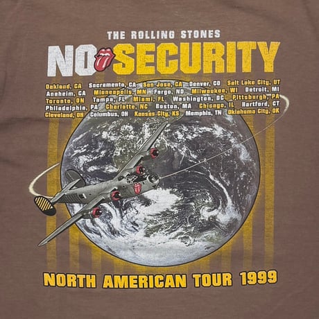 THE ROLLING STONES NO SECURITY PADLOCK TONGUE BROWN MURINA XL 8073