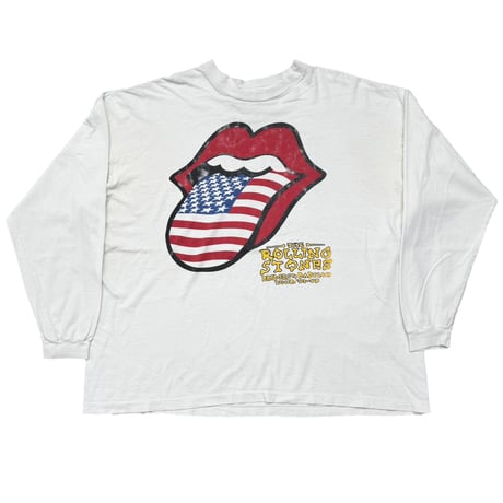 THE ROLLING STONES BRIDGE TO BABYLON AMERICAN FLAG TONGUE LS FITS XXL 2501