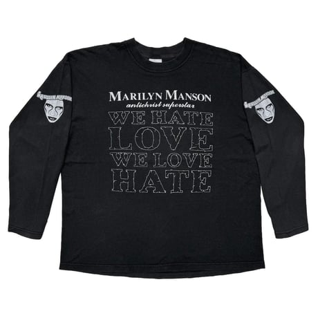 MARILYN MANSON FRONT WE HATE LOVE BACK POLICE LS BOOTLEG SCREEN STARS XL 1014