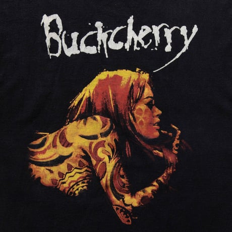 BUCK CHERRY TATTOO WOMAN BLACK GIANT FITS LARGE 2003