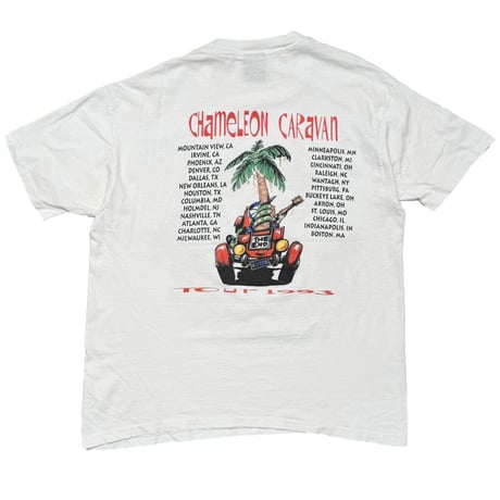JIMMY BUFFETT CHAMELEON CARAVAN TOUR 1993 WHITE GIANT XL 0714